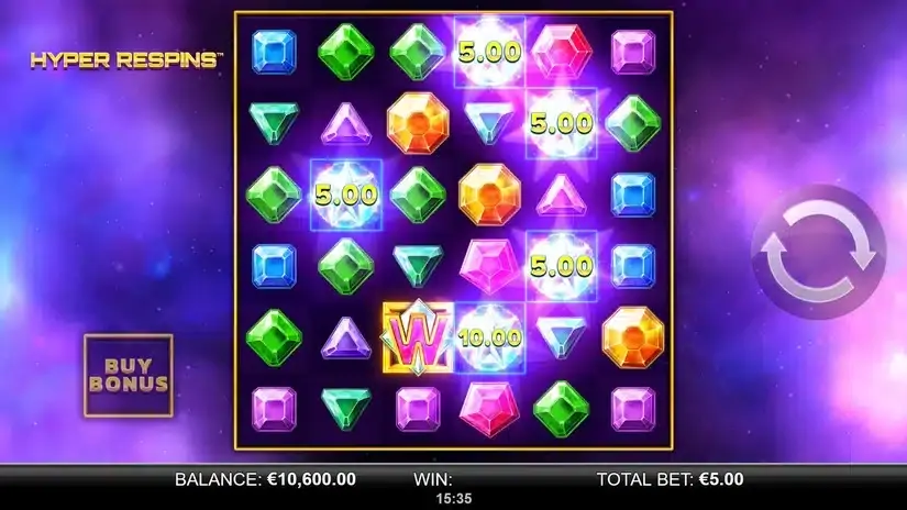 Hyper Respins slot screenshot 2