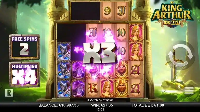 King Arthur 10K Ways slot screenshot 