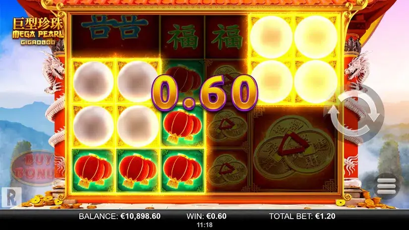 Mega Pearl Gigablox slot screenshot 3