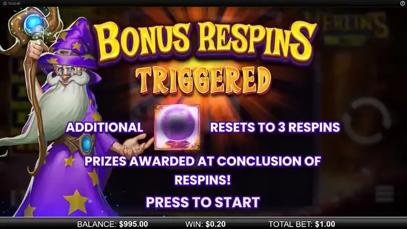 Merlin’s 10K Ways slot screenshot 4