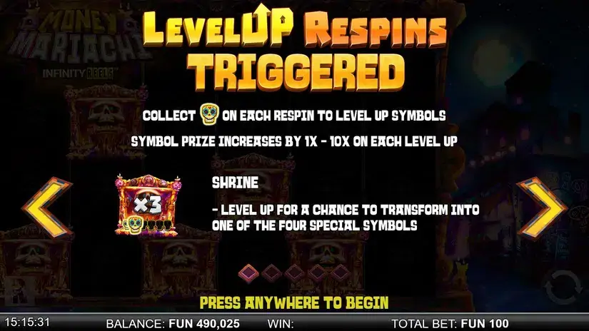 Money Mariachi Infinity Reels slot screenshot 4