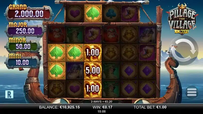 Pillage the Village 10k Ways slot screenshot 3