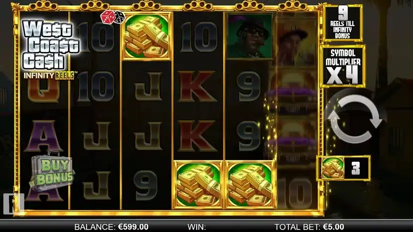West Coast Cash Infinity Reels slot screenshot 3