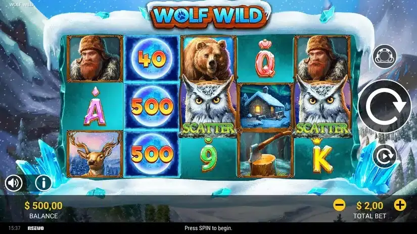 Wolf Wild slot screenshot 1