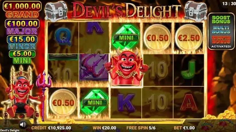 Devil’s Delight slot screenshot 