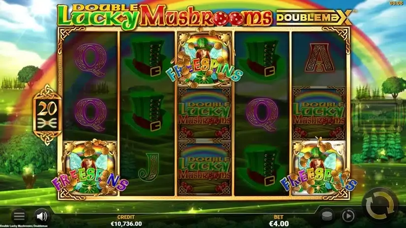 Double Lucky Mushrooms DoubleMax slot screenshot 2