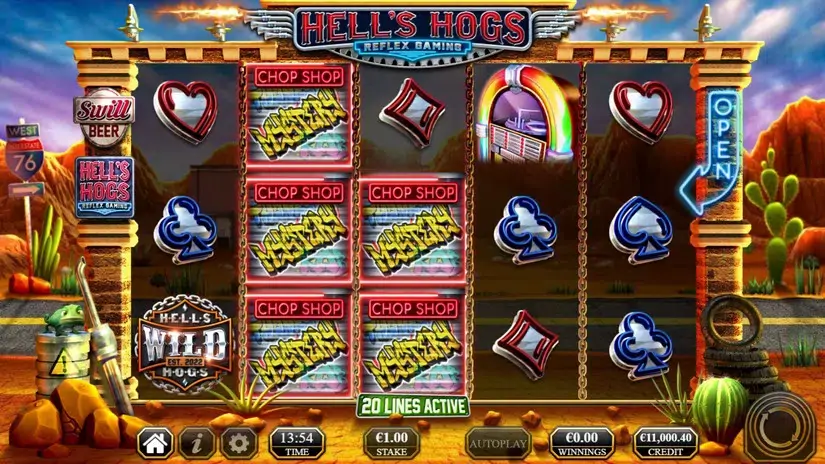 Hell’s Hogs slot screenshot 