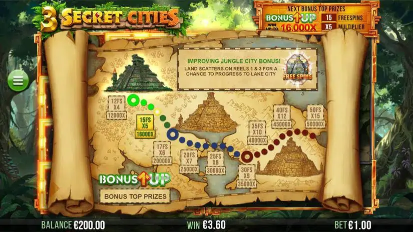 3 Secret Cities slot screenshot 7