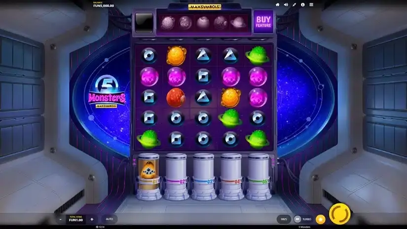 5 Monsters slot screenshot 1