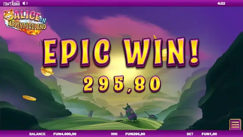 Alice In Adventureland slot screenshot 10