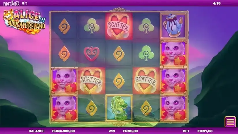 Alice In Adventureland slot screenshot 3