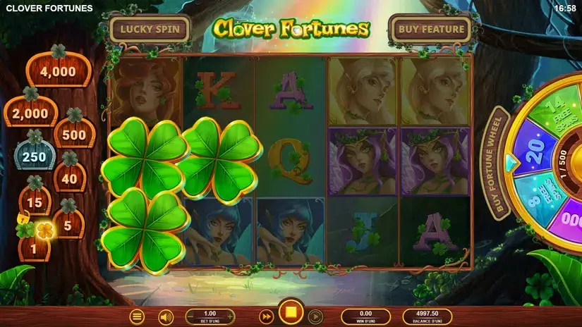Clover Fortunes slot screenshot 2