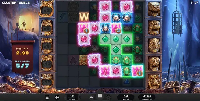 Cluster Tumble slot screenshot 6