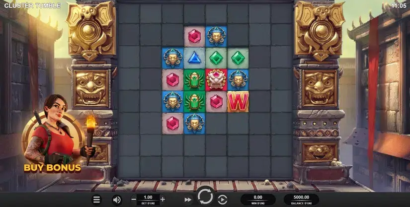 Cluster Tumble slot screenshot 