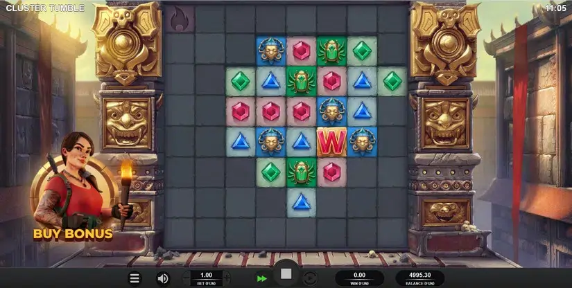 Cluster Tumble slot screenshot 2