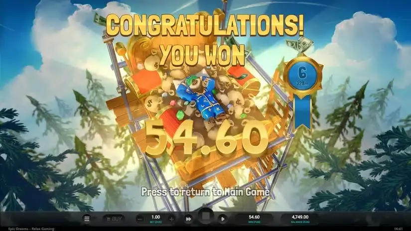 Epic Dreams slot screenshot 