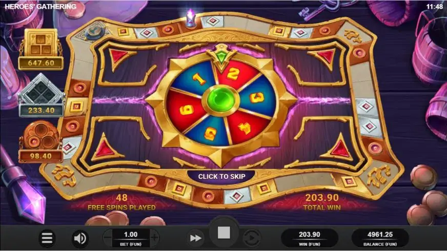 Heroes Gathering slot screenshot 3