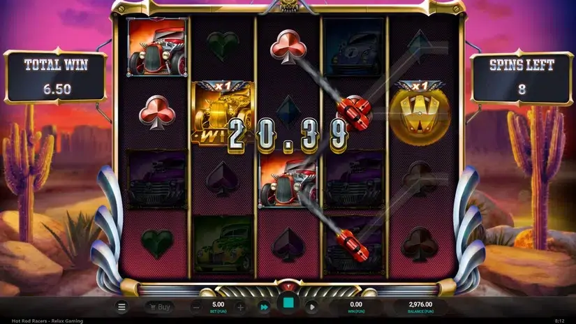 Hot Rod Racers slot screenshot 6