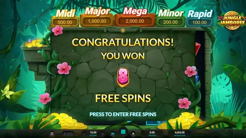 Jungle Jamboree slot screenshot 4