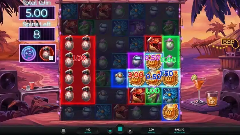 Jurassic Party slot screenshot 8
