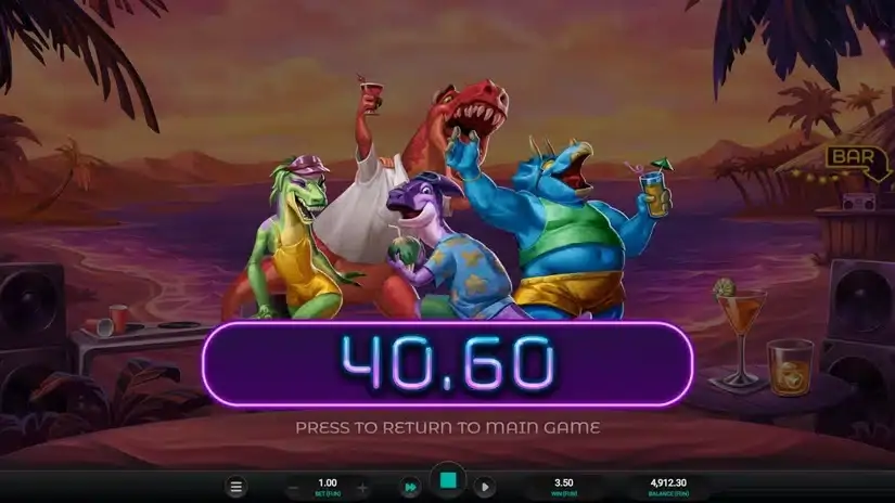 Jurassic Party slot screenshot 