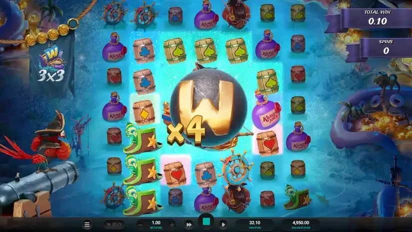 Kraken’s Cove slot screenshot 