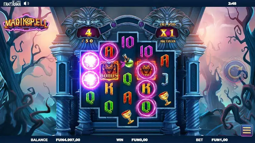 Magikspell slot screenshot 2