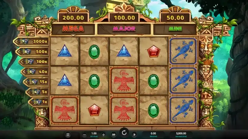 Masked Treasures slot screenshot 