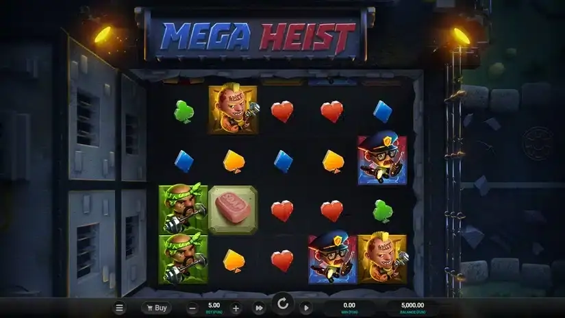 Mega Heist slot screenshot 