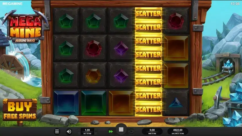 Mega Mine slot screenshot 3