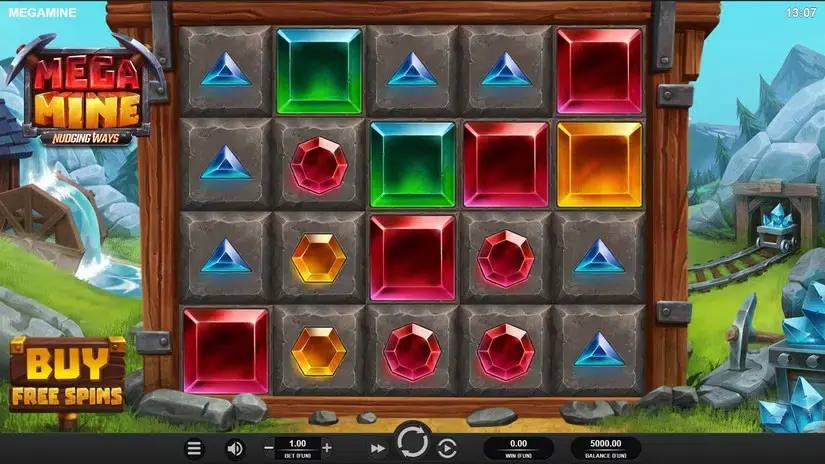 Mega Mine slot screenshot 