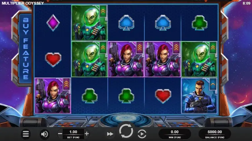 Multiplier Odyssey slot screenshot 