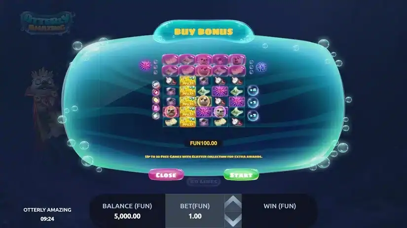 Otterly Amazing slot screenshot 2