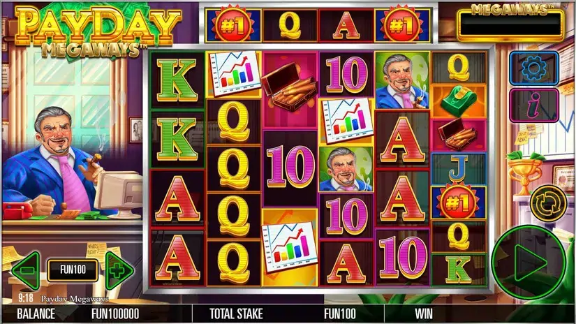 Payday Megaways slot screenshot 1