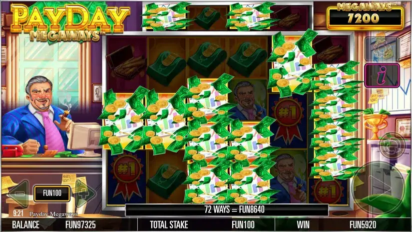 Payday Megaways slot screenshot 5
