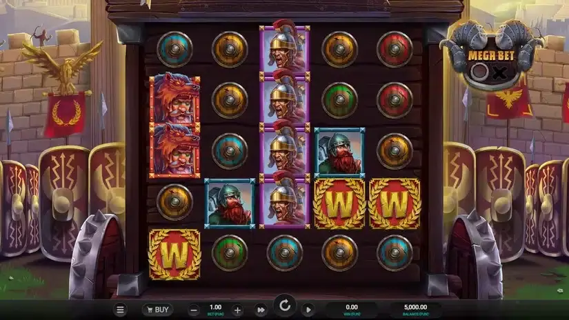 Roman Rivals slot screenshot 