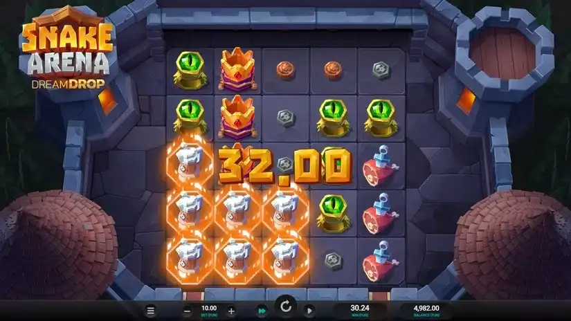 Snake Arena Dream Drop slot screenshot 2
