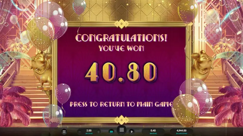 The Great Pigsby Megapays slot screenshot 