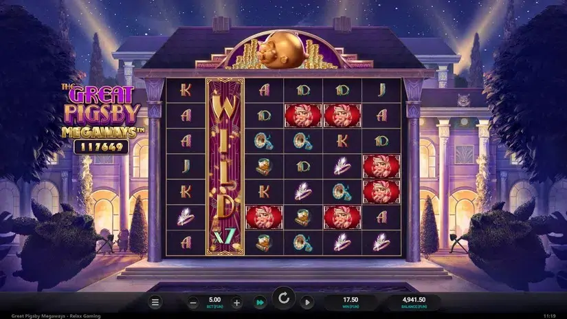 The Great Pigsby Megaways slot screenshot 3