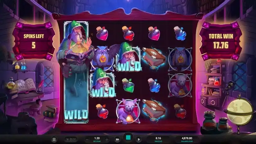 The Sorcerers Shuffle slot screenshot 