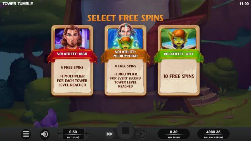 Tower Tumble slot screenshot 3