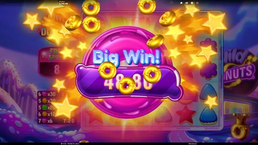 Wild Donuts slot screenshot 