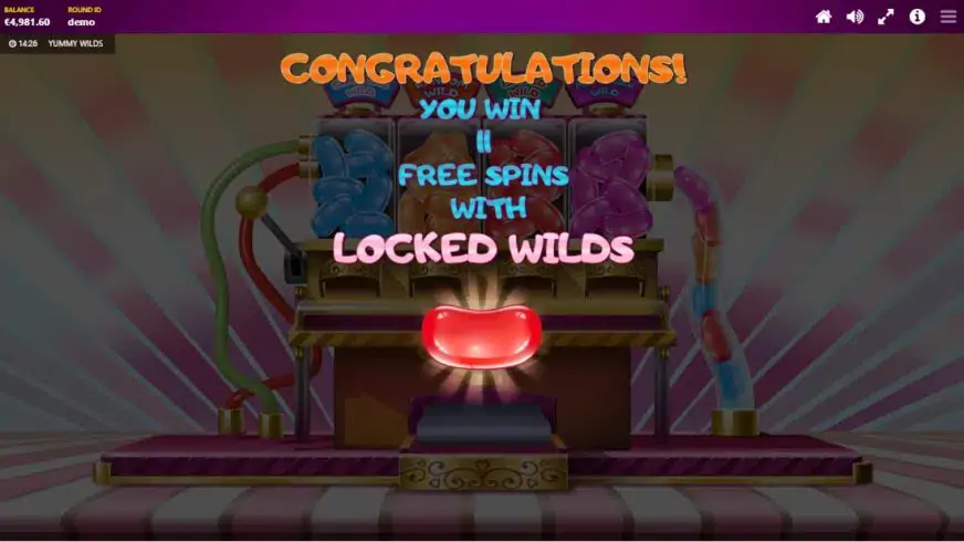 Yummy Wilds slot screenshot 3