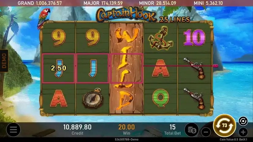 Captain Hook slot screenshot 