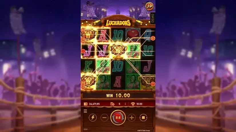 Luchadors slot screenshot 3