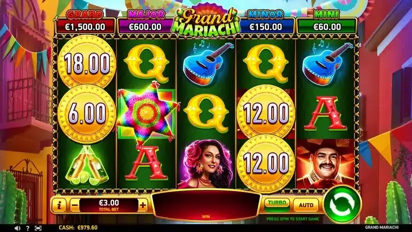 Grand Mariachi slot screenshot 2