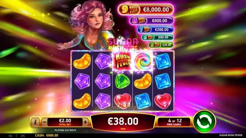Sugar Rush Fever slot screenshot 4