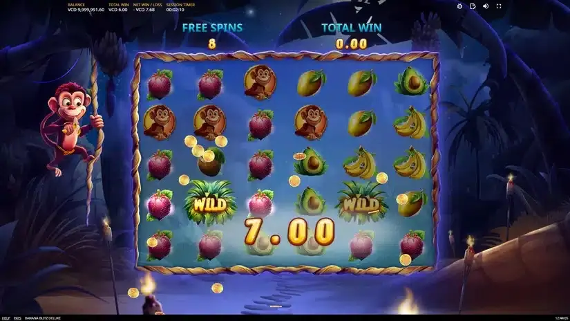Banana Blitz Deluxe slot screenshot 