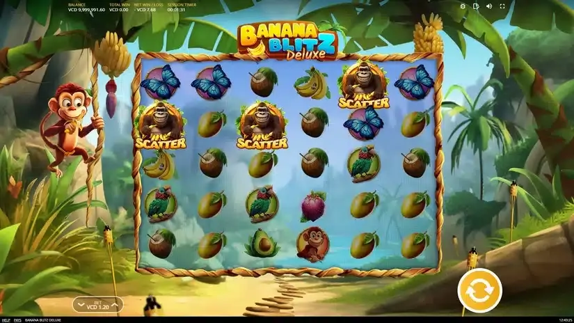 Banana Blitz Deluxe slot screenshot 3