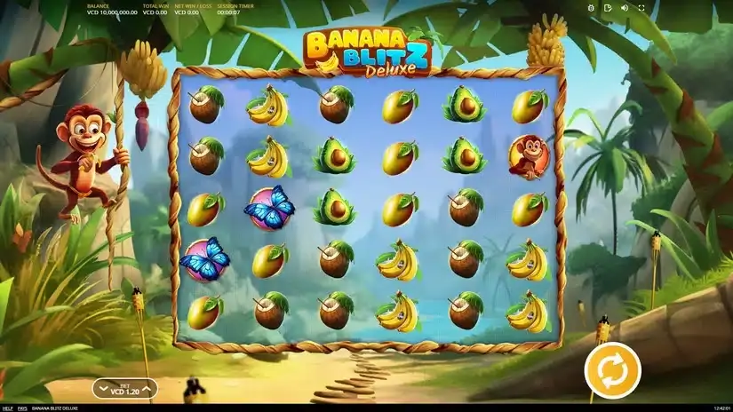 Banana Blitz Deluxe slot screenshot 
